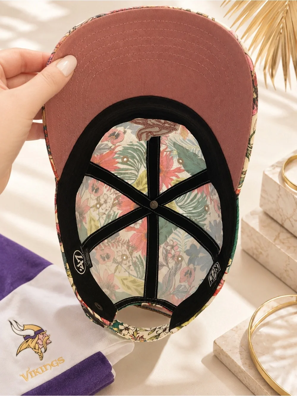 ’47 Brand Minnesota Vikings Floral Tropical Women’s Adjustable Hat